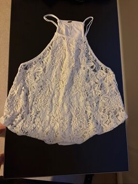 Free People Lace Halter Top